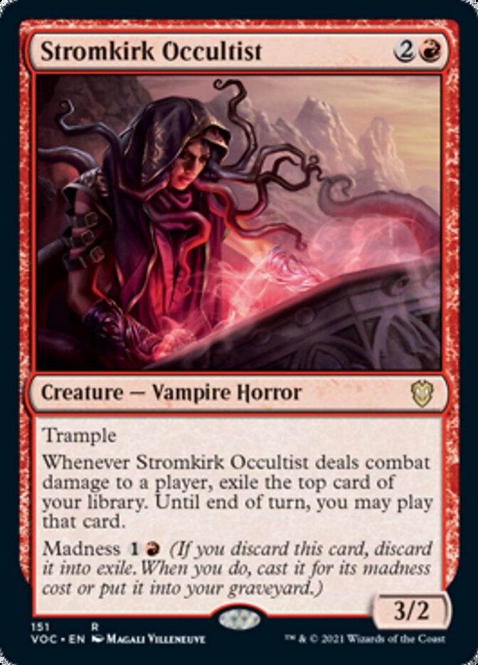 Stromkirk Occultist [Innistrad: Crimson Vow Commander] | Jomio and Rueliete's Cards and Comics