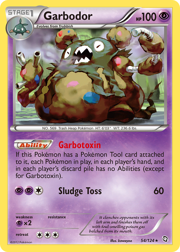 Garbodor (54/124) [Black & White: Dragons Exalted] | Jomio and Rueliete's Cards and Comics