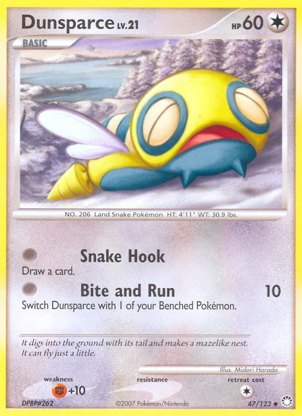 Dunsparce (47/123) [Diamond & Pearl: Mysterious Treasures] | Jomio and Rueliete's Cards and Comics