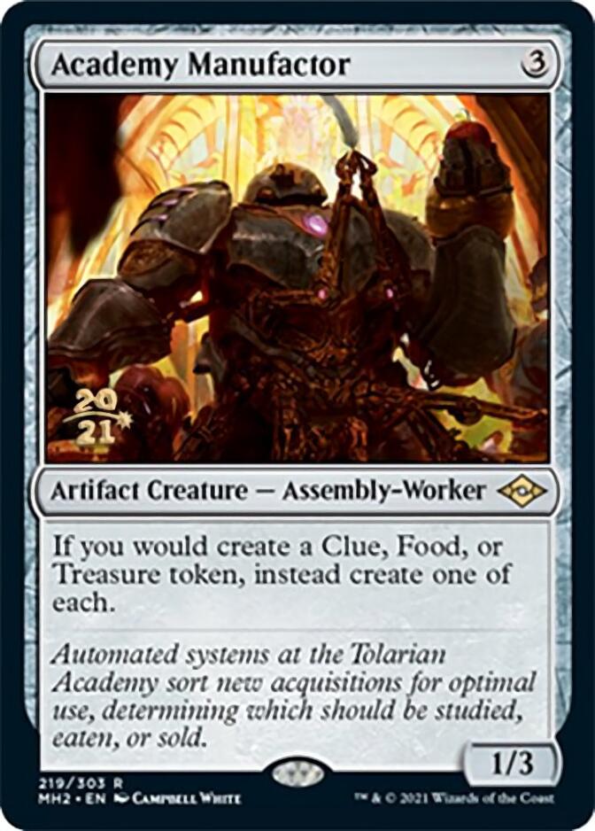 Academy Manufactor [Modern Horizons 2 Prerelease Promos] | Jomio and Rueliete's Cards and Comics