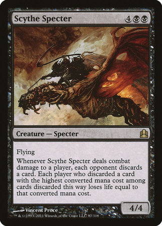 Scythe Specter [Commander 2011] | Jomio and Rueliete's Cards and Comics