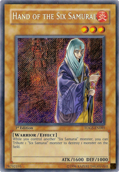 Hand of the Six Samurai [TDGS-EN085] Secret Rare | Jomio and Rueliete's Cards and Comics