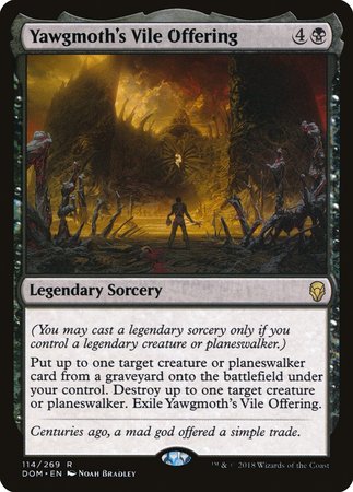 Yawgmoth's Vile Offering [Dominaria] | Jomio and Rueliete's Cards and Comics