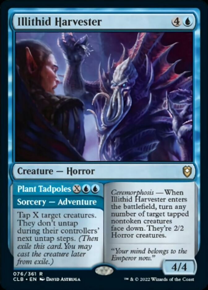 Illithid Harvester // Plant Tadpoles [Commander Legends: Battle for Baldur's Gate] | Jomio and Rueliete's Cards and Comics