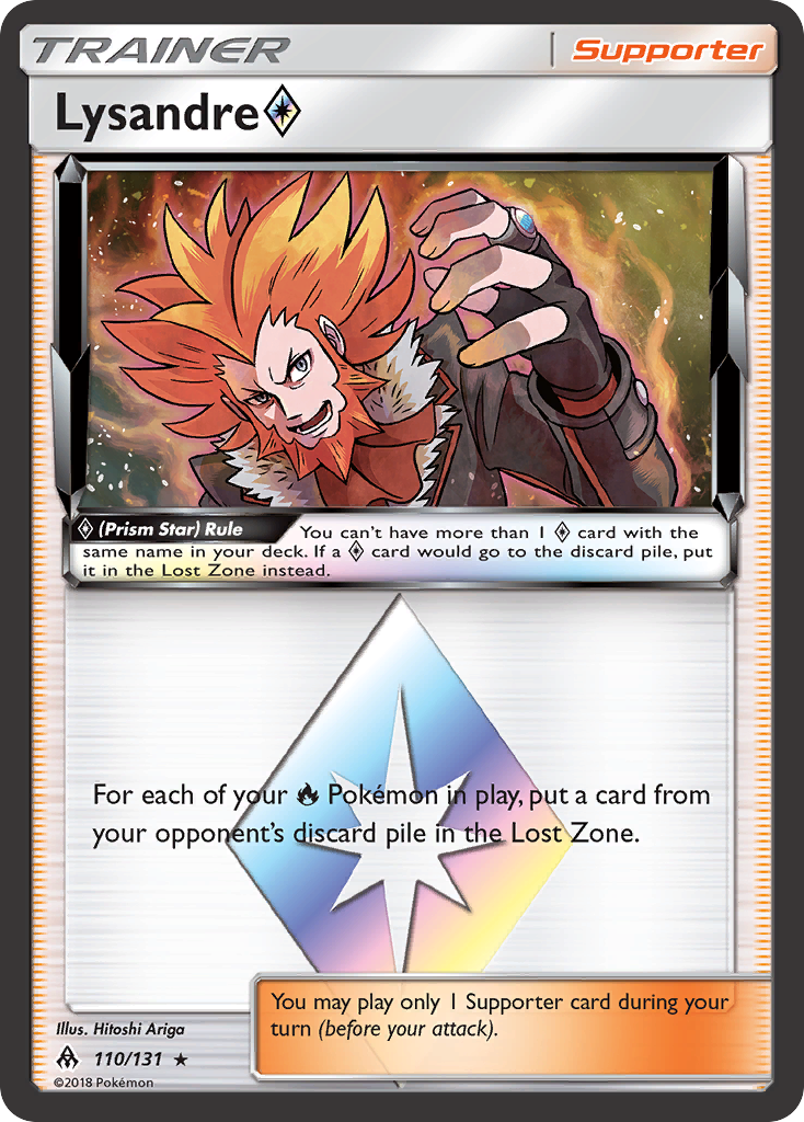 Lysandre (110/131) (Prism Star) [Sun & Moon: Forbidden Light] | Jomio and Rueliete's Cards and Comics