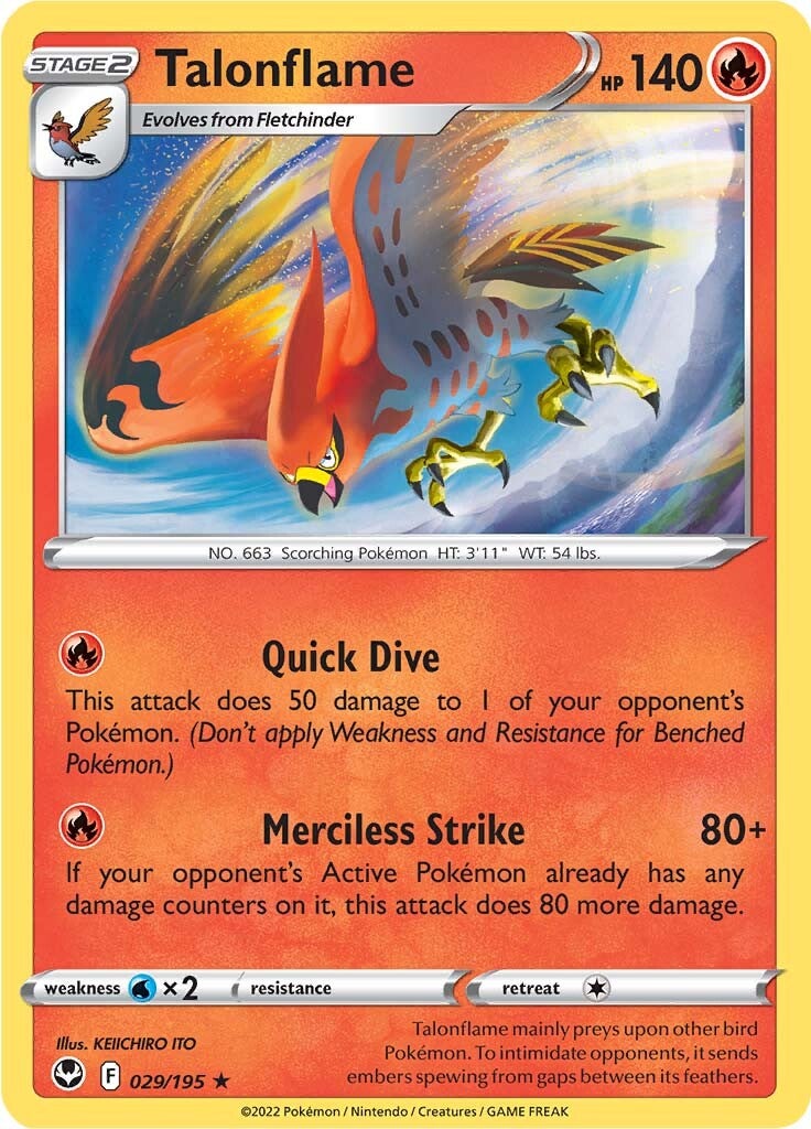 Talonflame (029/195) [Sword & Shield: Silver Tempest] | Jomio and Rueliete's Cards and Comics