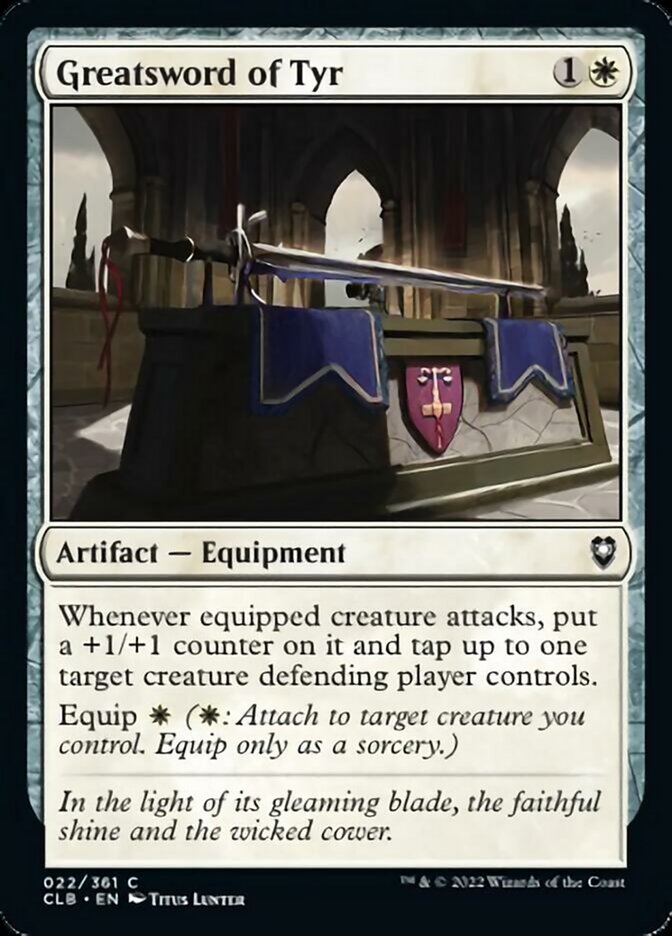 Greatsword of Tyr [Commander Legends: Battle for Baldur's Gate] | Jomio and Rueliete's Cards and Comics