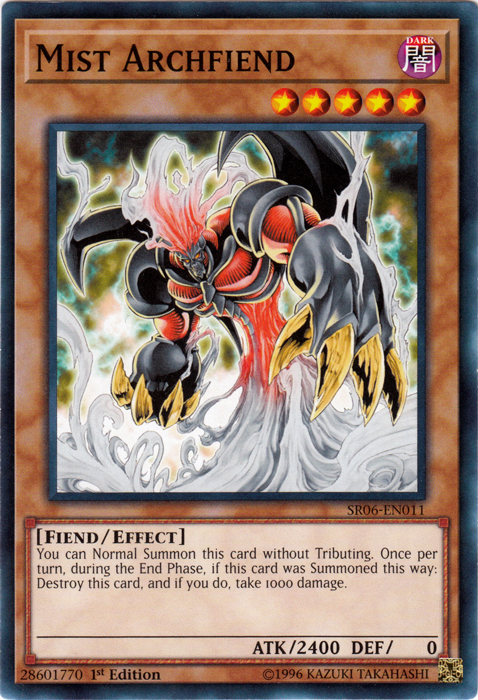 Mist Archfiend [SR06-EN011] Common | Jomio and Rueliete's Cards and Comics