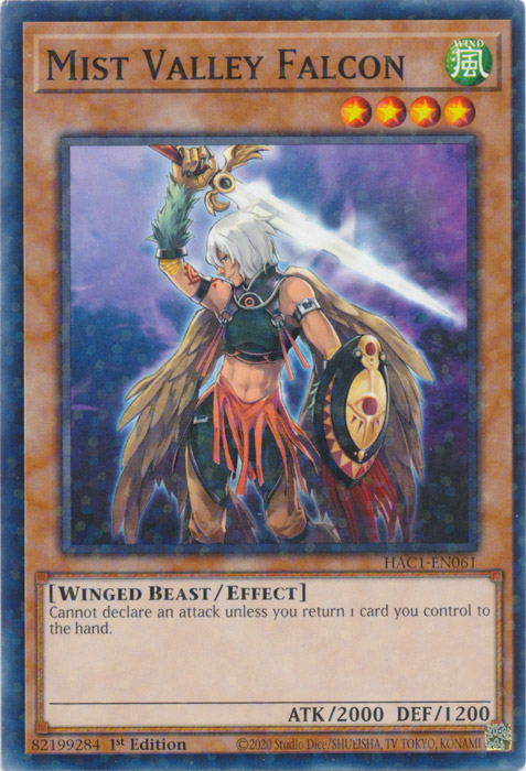 Mist Valley Falcon (Duel Terminal) [HAC1-EN061] Common | Jomio and Rueliete's Cards and Comics