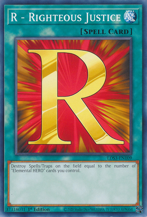 R - Righteous Justice [LDS3-EN109] Common | Jomio and Rueliete's Cards and Comics