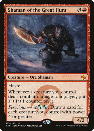 Shaman of the Great Hunt [Fate Reforged] | Jomio and Rueliete's Cards and Comics