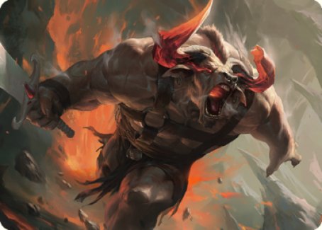 Furious Bellow Art Card [Dominaria United Art Series] | Jomio and Rueliete's Cards and Comics