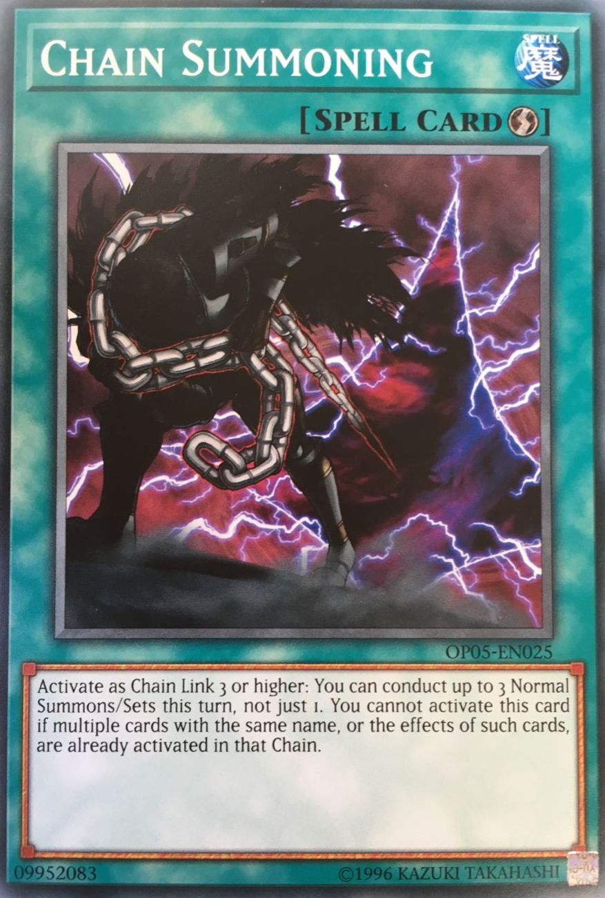 Chain Summoning [OP05-EN025] Common | Jomio and Rueliete's Cards and Comics