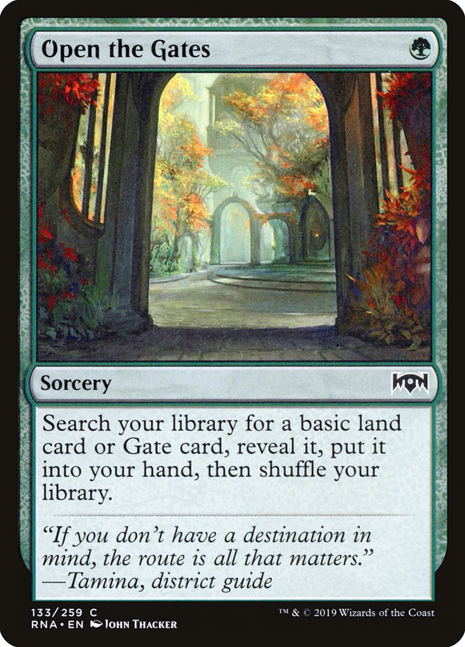 Open the Gates [Ravnica Allegiance] | Jomio and Rueliete's Cards and Comics