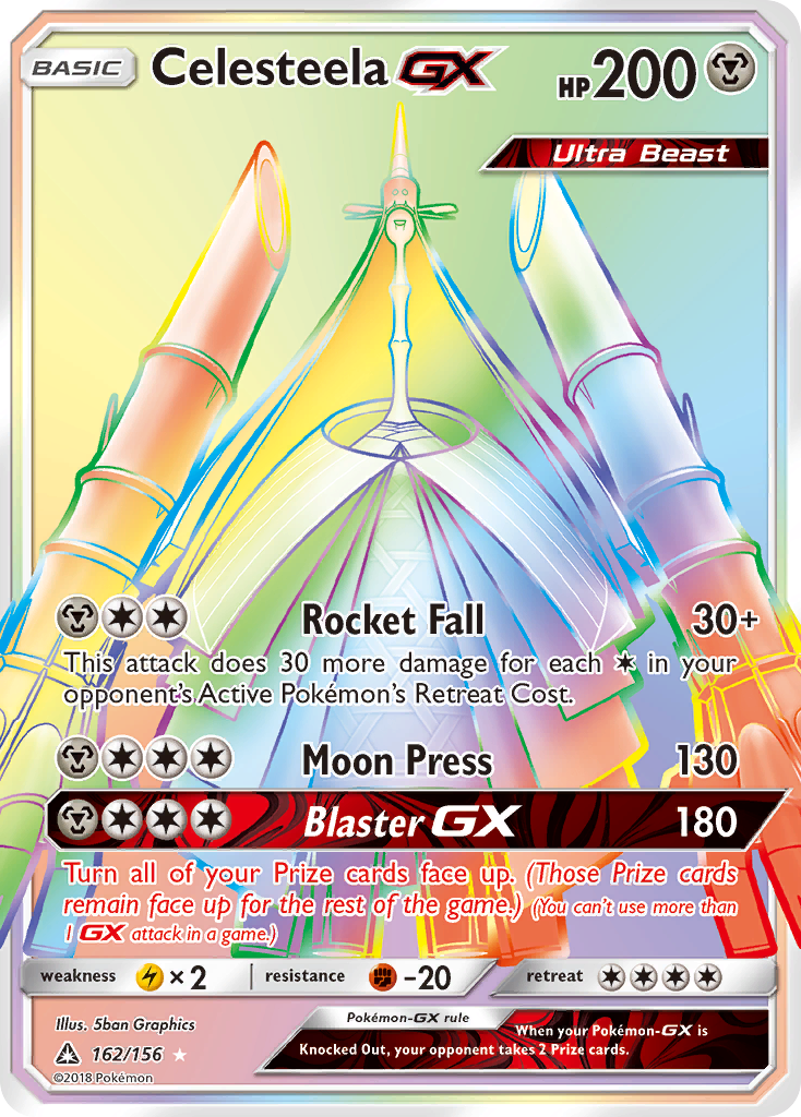 Celesteela GX (162/156) [Sun & Moon: Ultra Prism] | Jomio and Rueliete's Cards and Comics