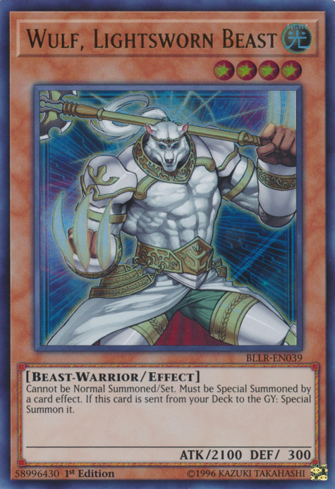 Wulf, Lightsworn Beast [BLLR-EN039] Ultra Rare | Jomio and Rueliete's Cards and Comics