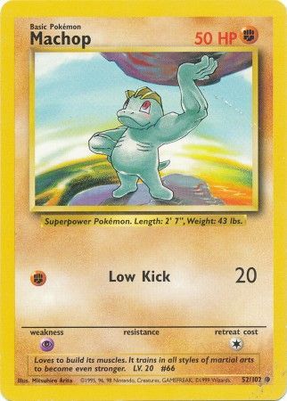 Machop (52/102) [Base Set Unlimited] | Jomio and Rueliete's Cards and Comics