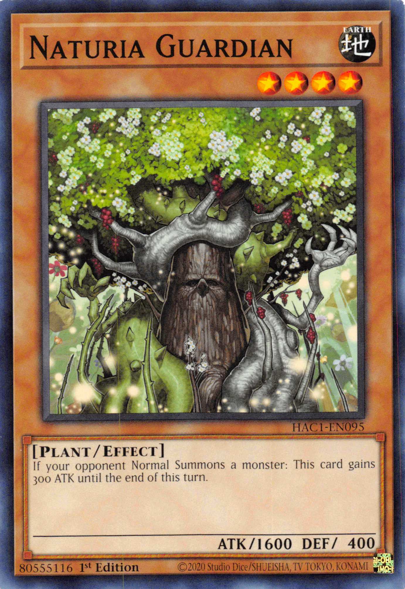 Naturia Guardian [HAC1-EN095] Common | Jomio and Rueliete's Cards and Comics