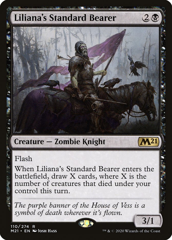 Liliana's Standard Bearer [Core Set 2021] | Jomio and Rueliete's Cards and Comics