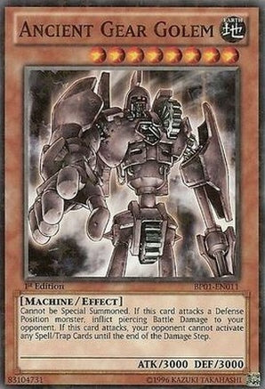 Ancient Gear Golem [BP01-EN011] Starfoil Rare | Jomio and Rueliete's Cards and Comics