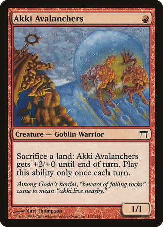 Akki Avalanchers [Champions of Kamigawa] | Jomio and Rueliete's Cards and Comics