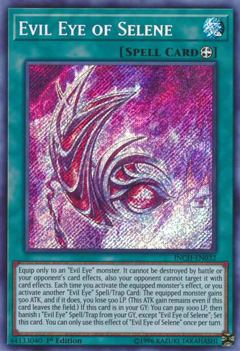 Evil Eye of Selene [INCH-EN032] Secret Rare | Jomio and Rueliete's Cards and Comics