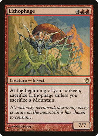 Lithophage [Duel Decks: Venser vs. Koth] | Jomio and Rueliete's Cards and Comics