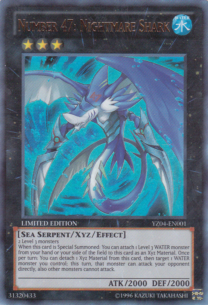 Number 47: Nightmare Shark [YZ04-EN001] Ultra Rare | Jomio and Rueliete's Cards and Comics