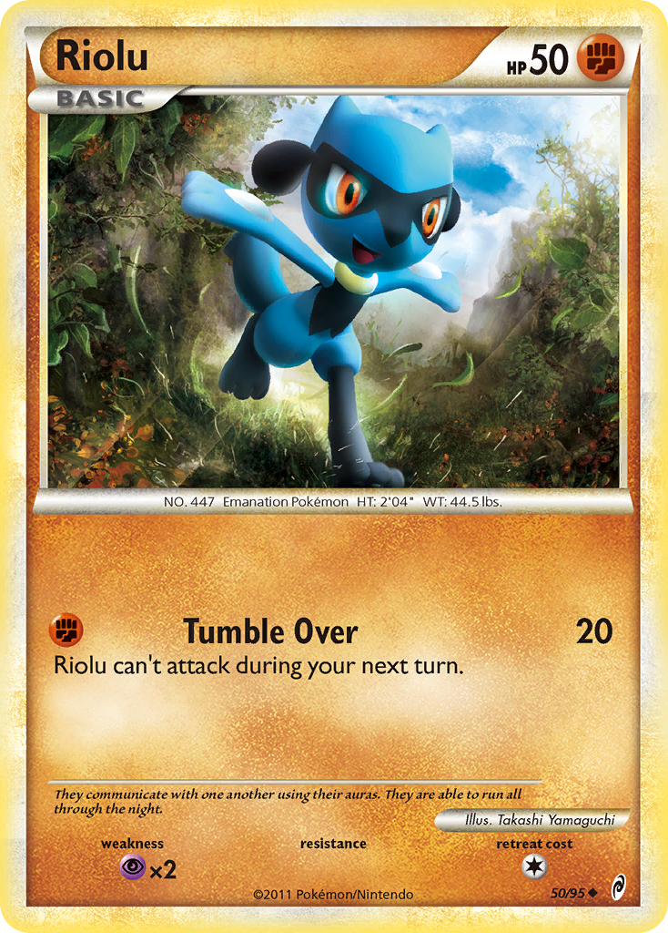 Riolu (50/95) [HeartGold & SoulSilver: Call of Legends] | Jomio and Rueliete's Cards and Comics