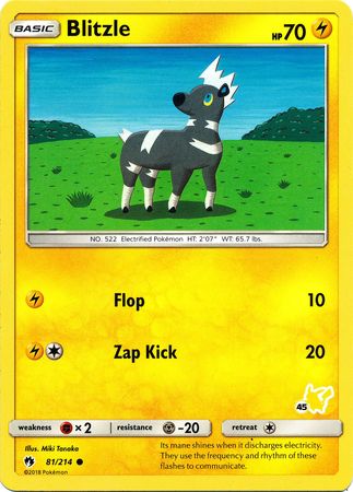 Blitzle (81/214) (Pikachu Stamp #45) [Battle Academy 2020] | Jomio and Rueliete's Cards and Comics