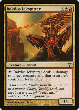 Rakdos Ickspitter [Dissension] | Jomio and Rueliete's Cards and Comics