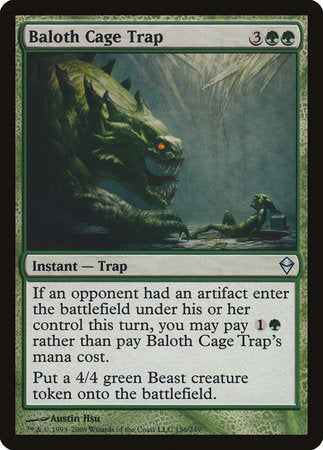 Baloth Cage Trap [Zendikar] | Jomio and Rueliete's Cards and Comics