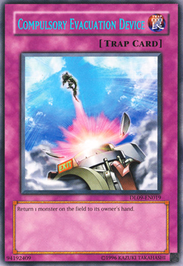 Compulsory Evacuation Device (Blue) [DL09-EN019] Rare | Jomio and Rueliete's Cards and Comics