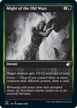 Might of the Old Ways [Innistrad: Double Feature] | Jomio and Rueliete's Cards and Comics