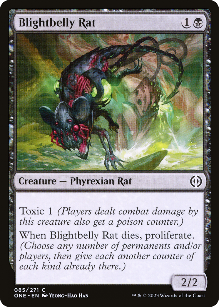 Blightbelly Rat [Phyrexia: All Will Be One] | Jomio and Rueliete's Cards and Comics