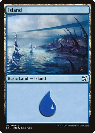 Island (73) [Duel Decks: Elves vs. Inventors] | Jomio and Rueliete's Cards and Comics