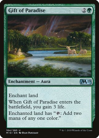 Gift of Paradise [Core Set 2019] | Jomio and Rueliete's Cards and Comics