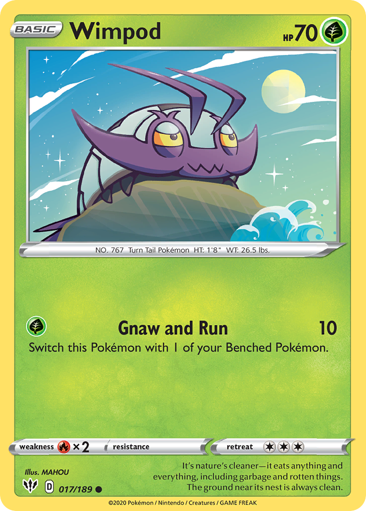 Wimpod (017/189) [Sword & Shield: Darkness Ablaze] | Jomio and Rueliete's Cards and Comics
