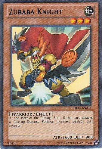 Zubaba Knight (Blue) [DL15-EN008] Rare | Jomio and Rueliete's Cards and Comics