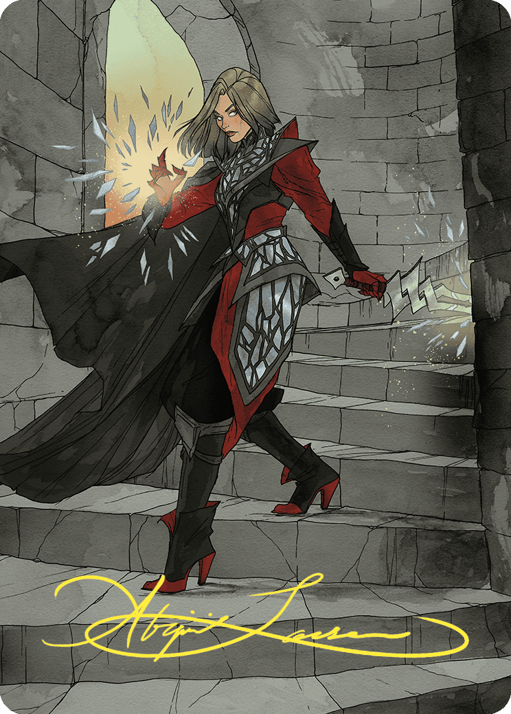 Rowan, Scion of War Art Card (59/81) (Gold-Stamped Signature) [Wilds of Eldraine Art Series] | Jomio and Rueliete's Cards and Comics