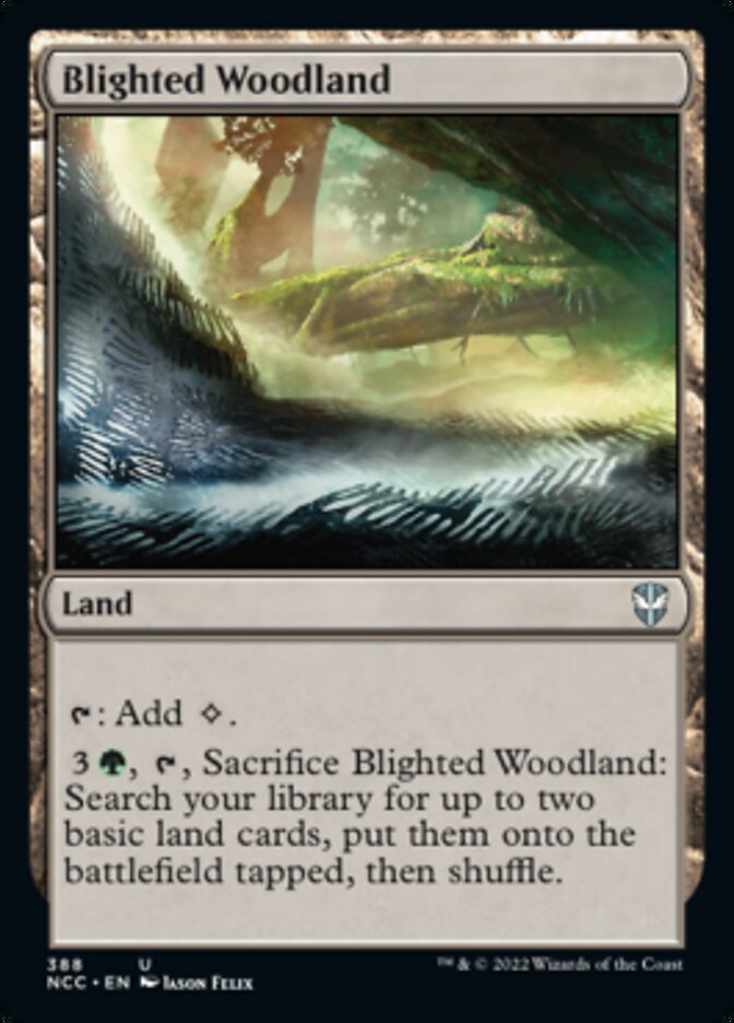 Blighted Woodland [Streets of New Capenna Commander] | Jomio and Rueliete's Cards and Comics
