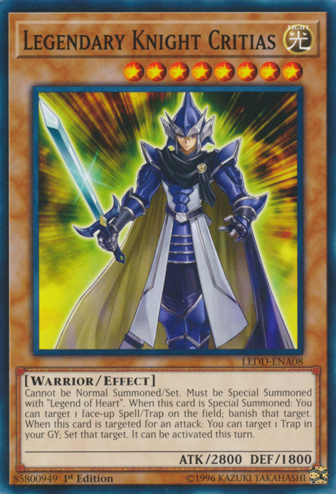 Legendary Knight Critias [LEDD-ENA08] Common | Jomio and Rueliete's Cards and Comics