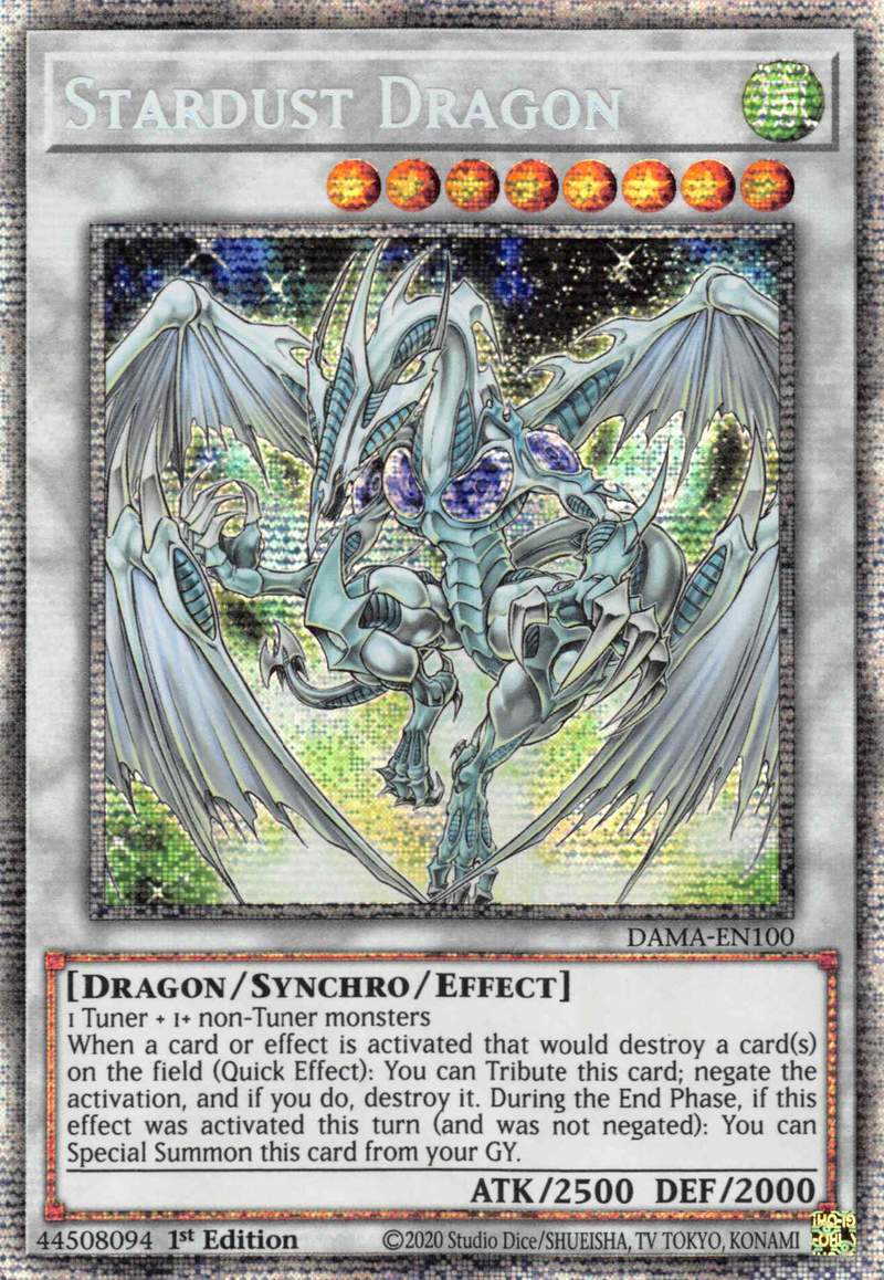 Stardust Dragon [DAMA-EN100] Starlight Rare | Jomio and Rueliete's Cards and Comics
