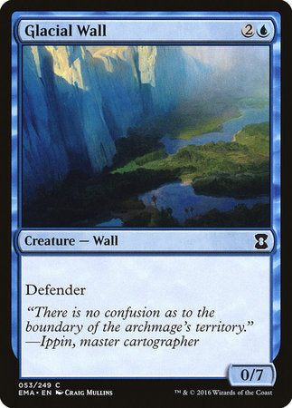 Glacial Wall [Eternal Masters] | Jomio and Rueliete's Cards and Comics