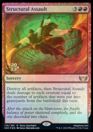 Structural Assault [Streets of New Capenna Prerelease Promos] | Jomio and Rueliete's Cards and Comics