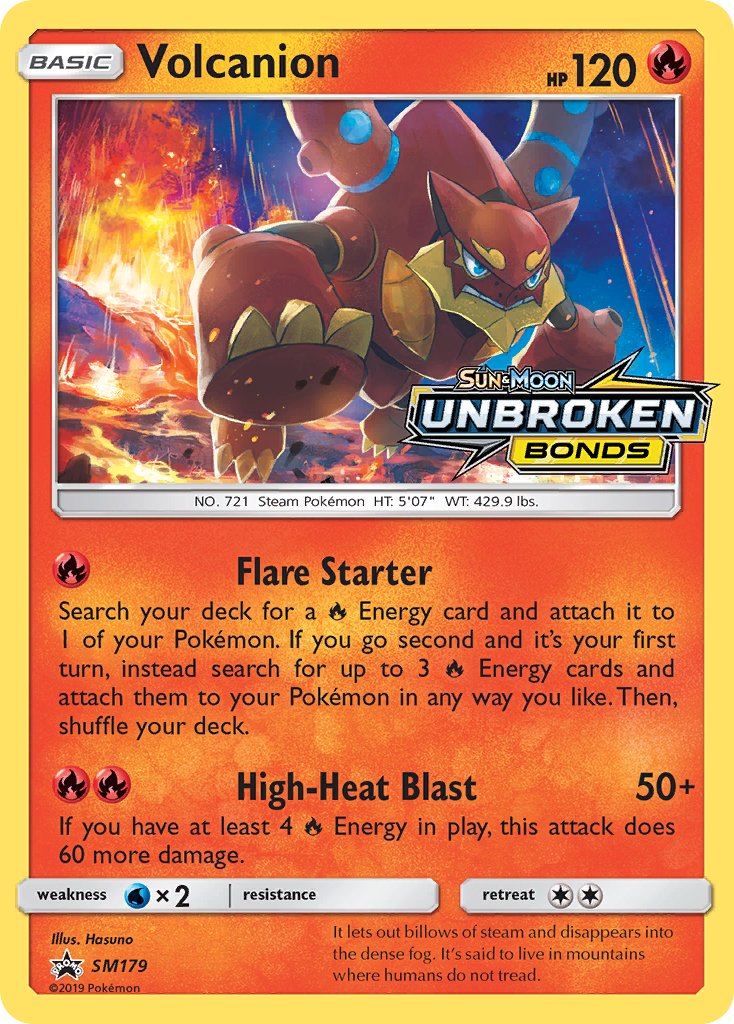 Volcanion (SM179) [Sun & Moon: Black Star Promos] | Jomio and Rueliete's Cards and Comics