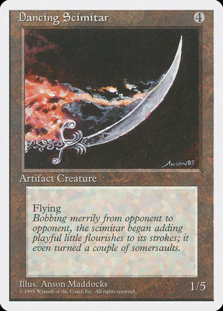 Dancing Scimitar [Fourth Edition] | Jomio and Rueliete's Cards and Comics