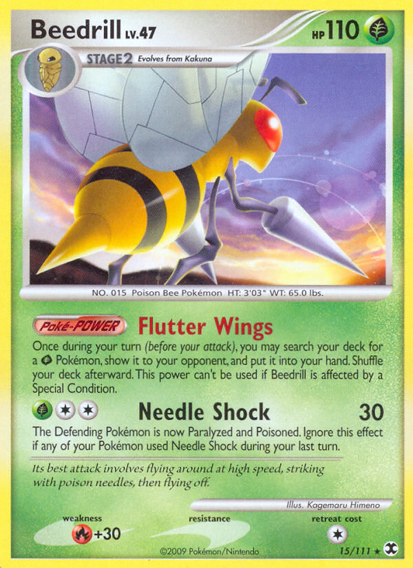 Beedrill (15/111) [Platinum: Rising Rivals] | Jomio and Rueliete's Cards and Comics