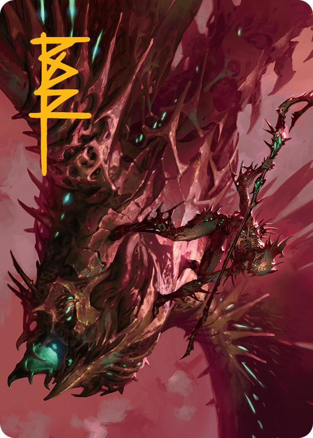 Skyclave Invader Art Card (Gold-Stamped Signature) [March of the Machine Art Series] | Jomio and Rueliete's Cards and Comics