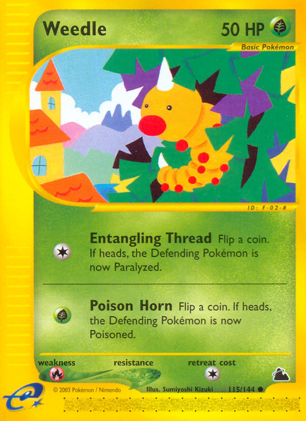 Weedle (115/144) [Skyridge] | Jomio and Rueliete's Cards and Comics